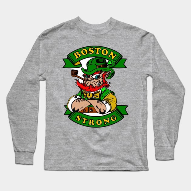 Boston Celtics Long Sleeve T-Shirt by Bosko Art Designs